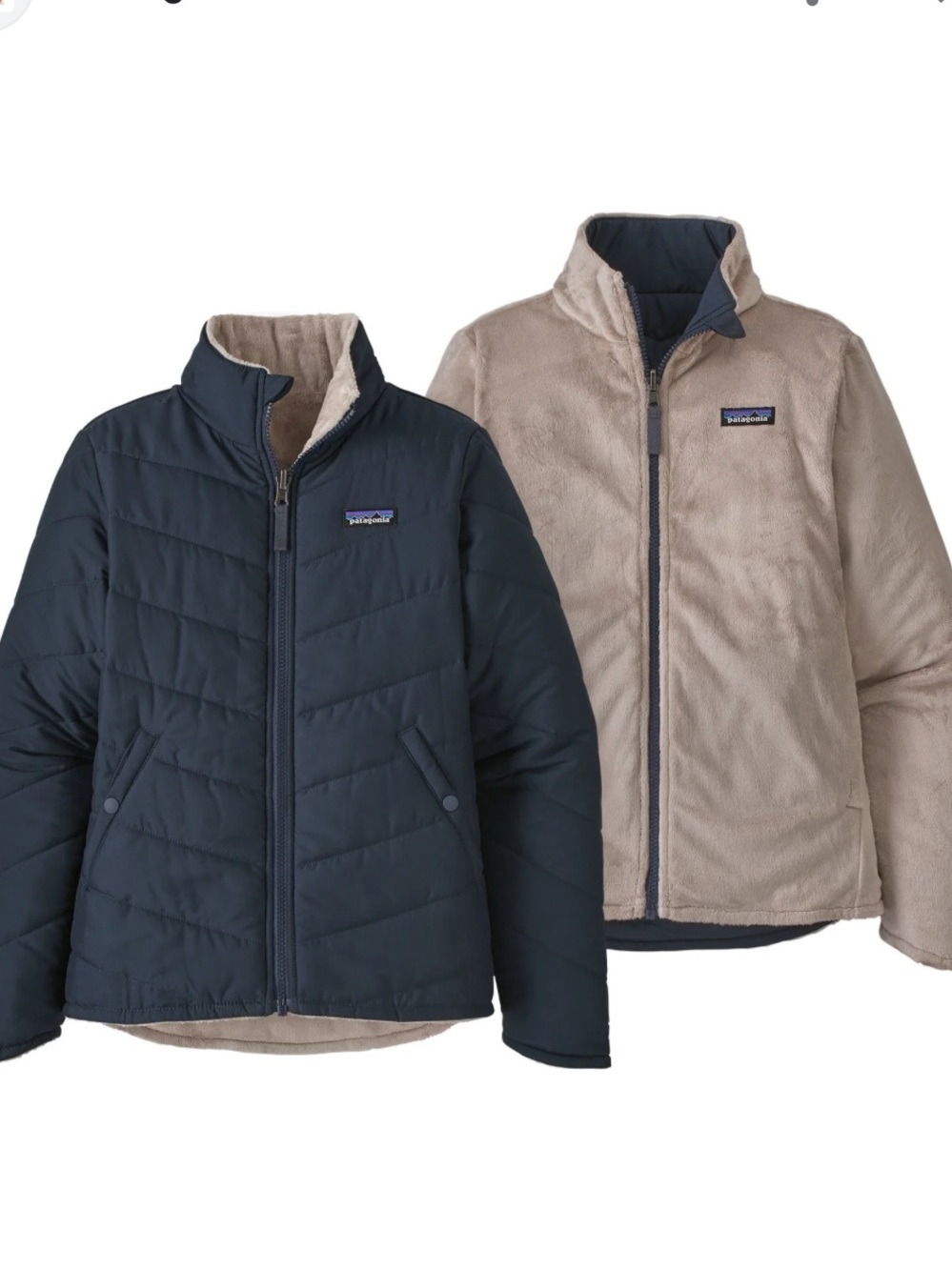 Girls Patagonia Reversible Snow Flower Jacket